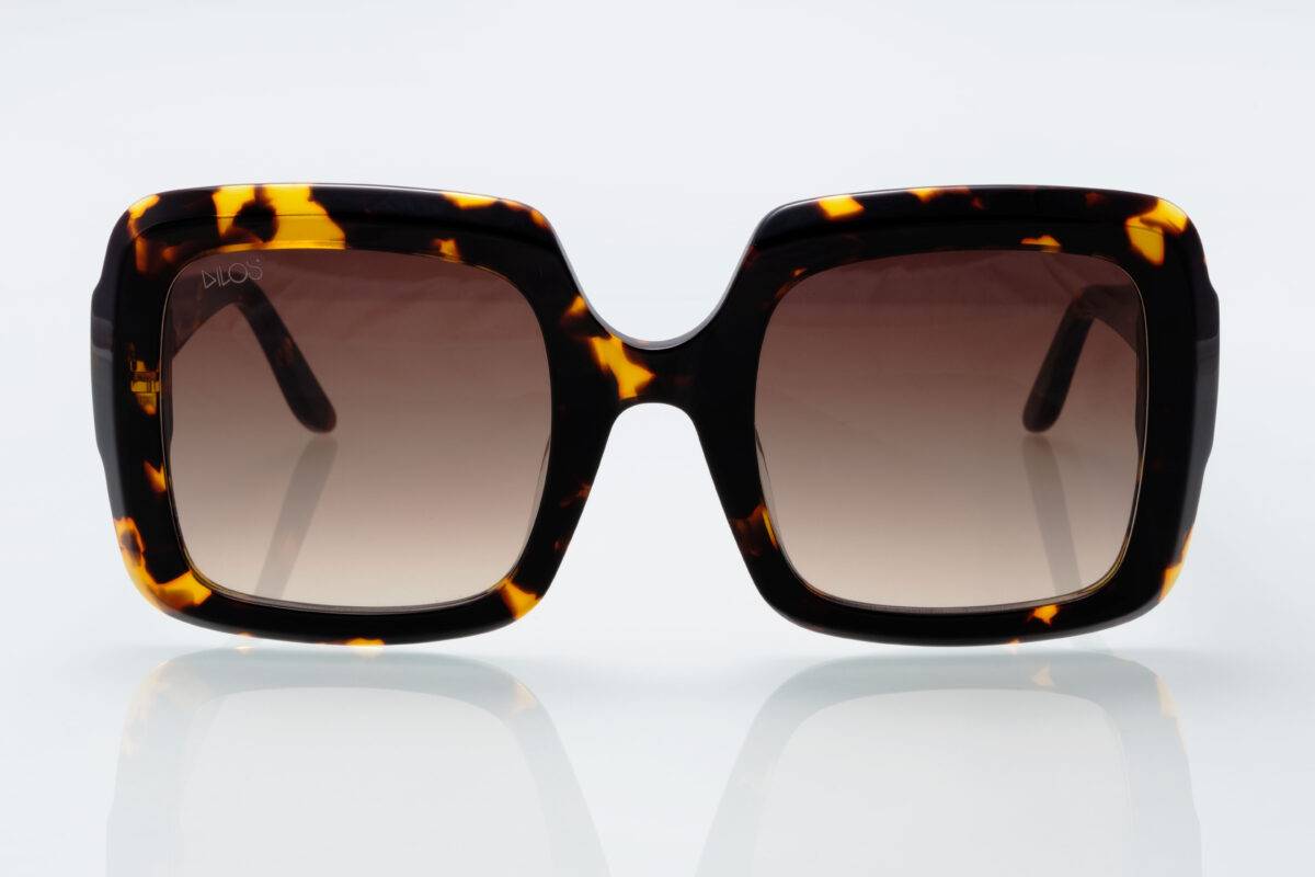 Dilos Acetate Oversize Squared Brown 0